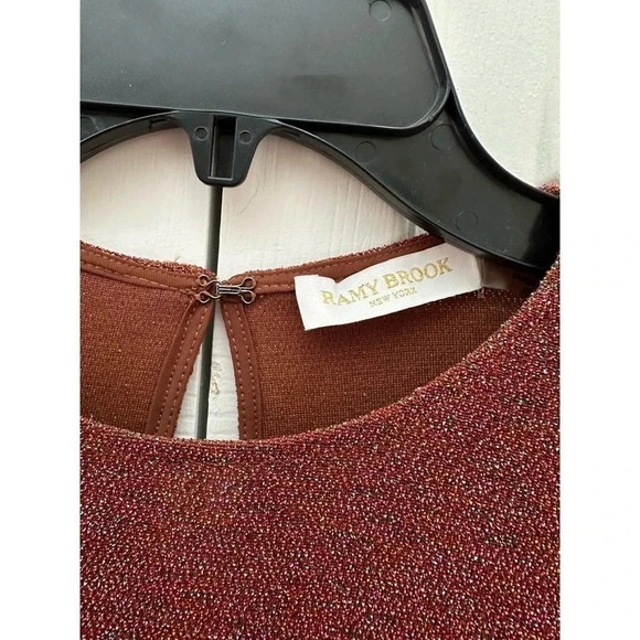 NWOT  Ramy BrookPortia Metallic Dress - Picture 4 of 9